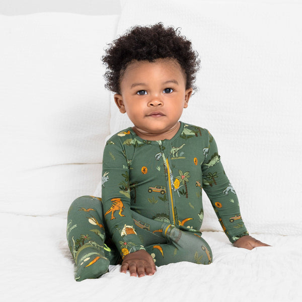 Bellabu Bear - Jurassic Park: Safari Bamboo Convertible Footie