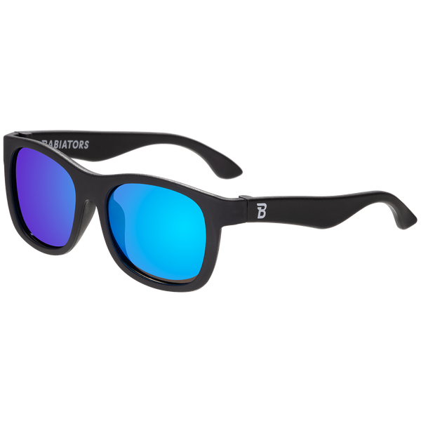 Babiators - Jet Black Polarized Navigator | Cobalt Mirrored Lens