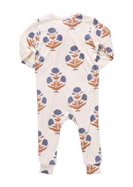 Pink Chicken - Baby Girls Ruffle Bamboo Romper - Dandelion