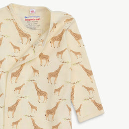 Magnetic Me - Timeless Cozy Sleeper Gown & Hat Set - Cream Jolie Giraffe
