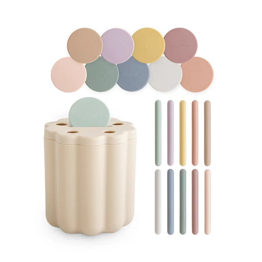 Mushie - Coin & Tube Sorting Set