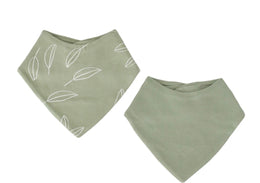 Woolino - Bandana Bib Set, Marino Wool & Organic Cotton, Set of 2