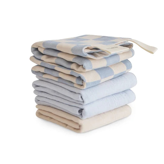 Mushie - Organic Muslin Cotton Washcloth - 5-Pack