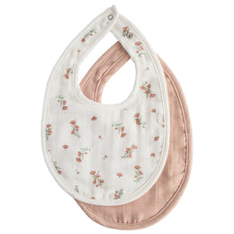 Mushie - Organic Cotton Muslin Bib  2-Pack