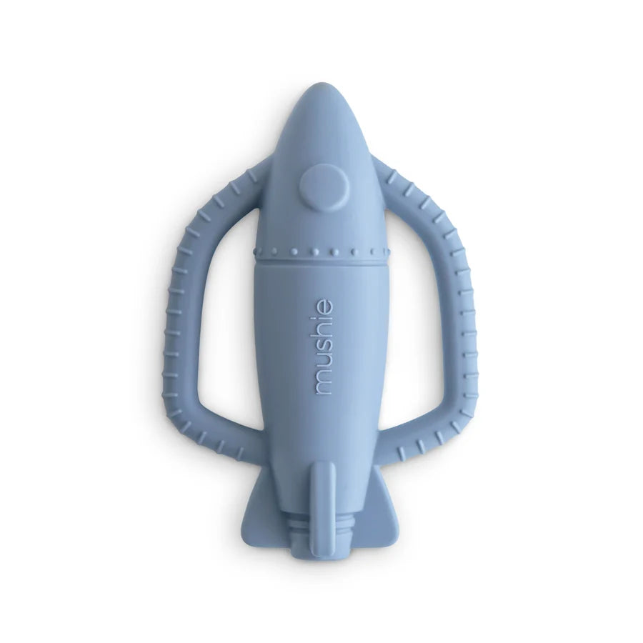 Mushie -  Rocket Rattle Teether
