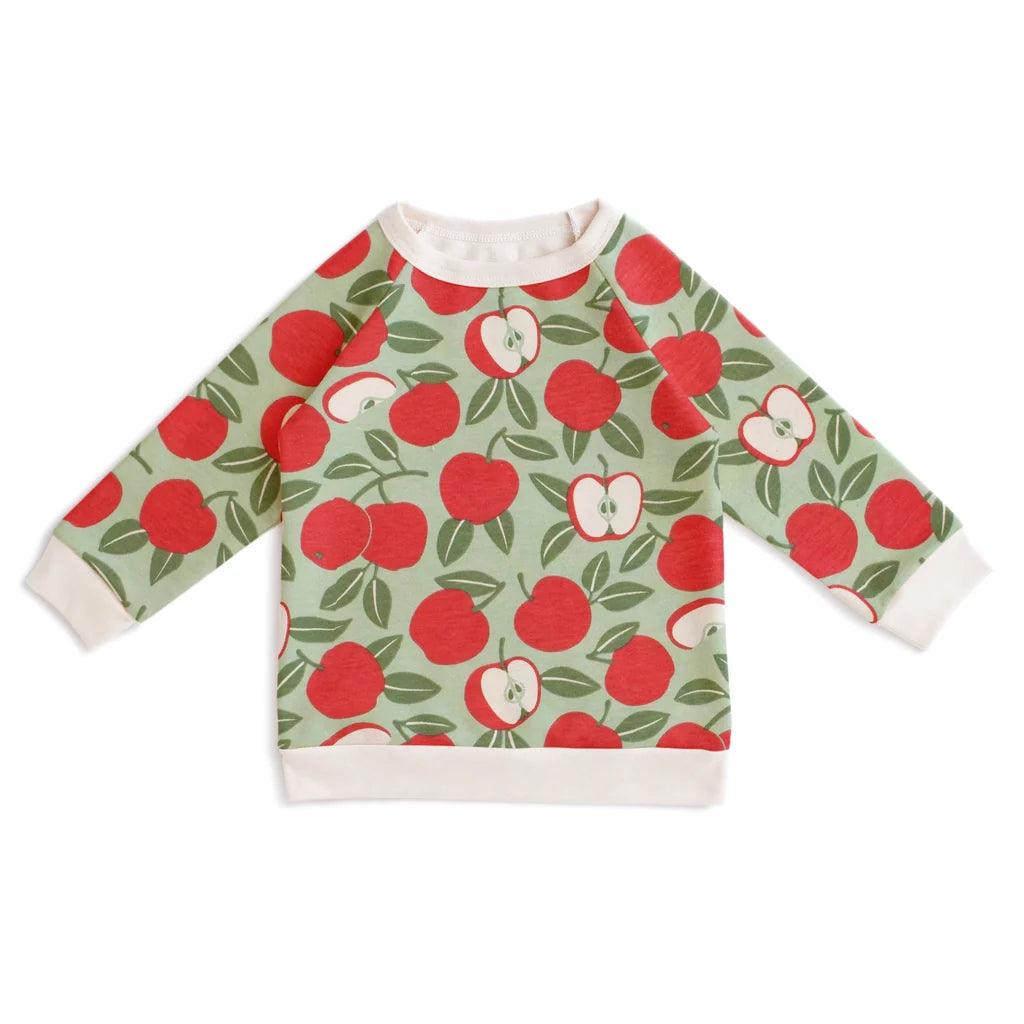 Winter Water Factory - Sweatshirt - Apples Red & Green