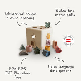 Mushie - -Shape Sorting Box