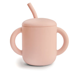 Mushie - Silicone Training Cup + Straw