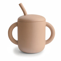 Mushie - Silicone Training Cup + Straw