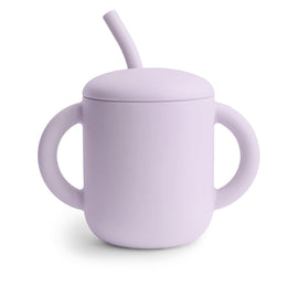 Mushie - Silicone Training Cup + Straw