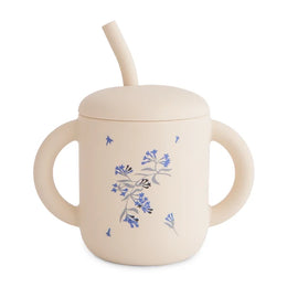 Mushie - Silicone Training Cup + Straw