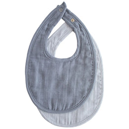Mushie - Organic Cotton Muslin Bib  2-Pack