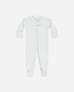 Quincy Mae - Zip Longsleeve Sleeper Footie Fog