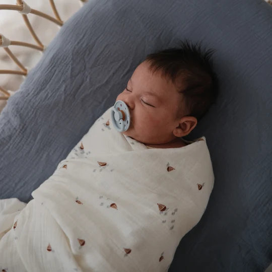 Mushie - Organic Cotton Muslin Swaddle Blanket