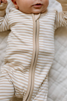 Colored Organics - Peyton Zipper Sleeper - Stripe Collection
