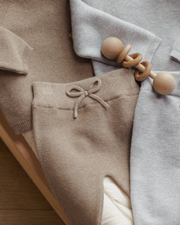 Quincy Mae - Knit Pant Heathered Mocha