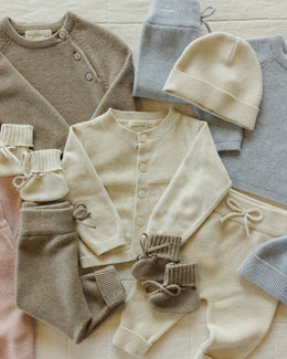 Quincy Mae - Knit Pant Heathered Mocha