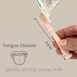 Ali+Oli - Baby Finger Toothbrush & Tongue Cleaner Oral Set 3m+ (Ivory)
