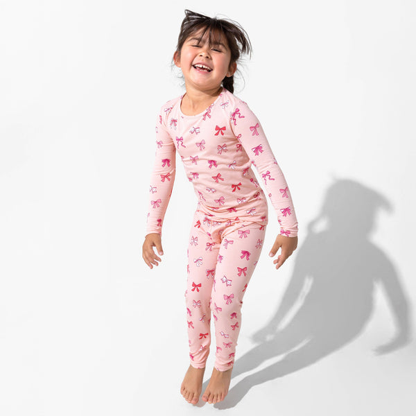 Bellabu Bear - Take A Bow Bamboo Kids Pajamas