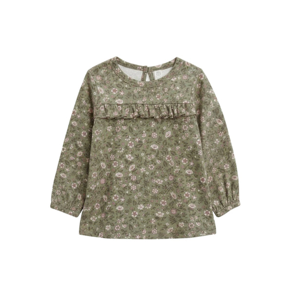 Colored Organics - Sorren Ruffle Long Sleeve Top - Kelsey Floral