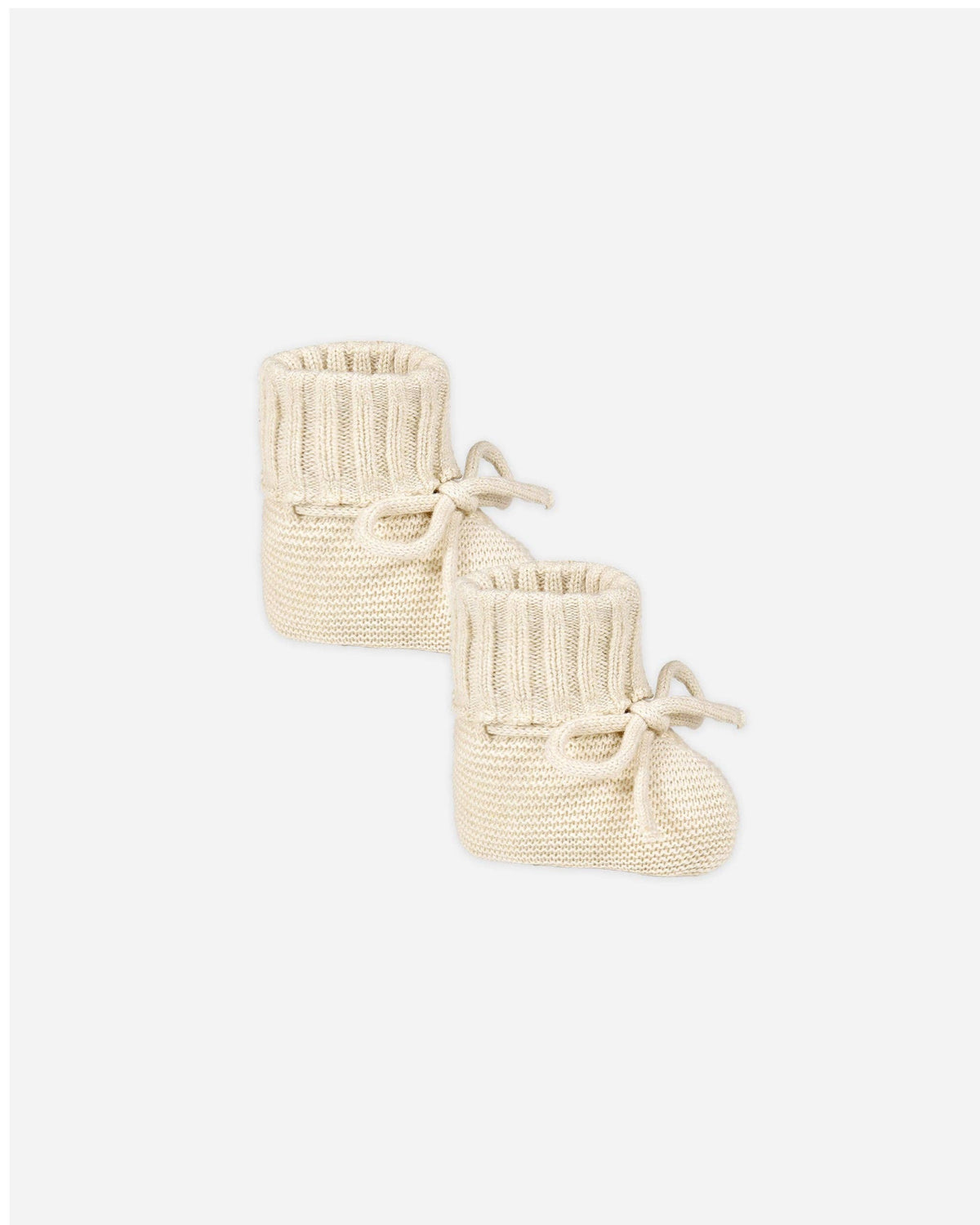 Quincy Mae - Knit Booties Heathered Natural