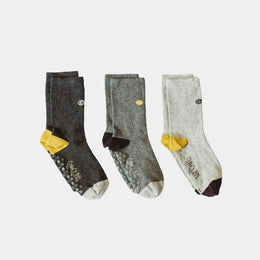 Q for Quinn - Mixed Patterns Kids Socks (3-pack) - 98% Organic Cotton