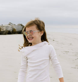 Babiators - Silver Shimmer Hearts with Pink Mirrored Lens