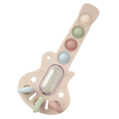 Ali+Oli - Ali+Oli Guitar-Shaped Sensory Pull & Teether Activity Toy