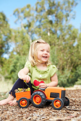 Green Toys - Tractor - Orange