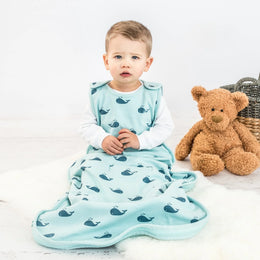 Woolino - 4 Season® ULTIMATE Baby & Toddler Sleep Sacks  - 2M-2Years - Whales