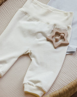 Quincy Mae - Cotton Baby Pant Ivory
