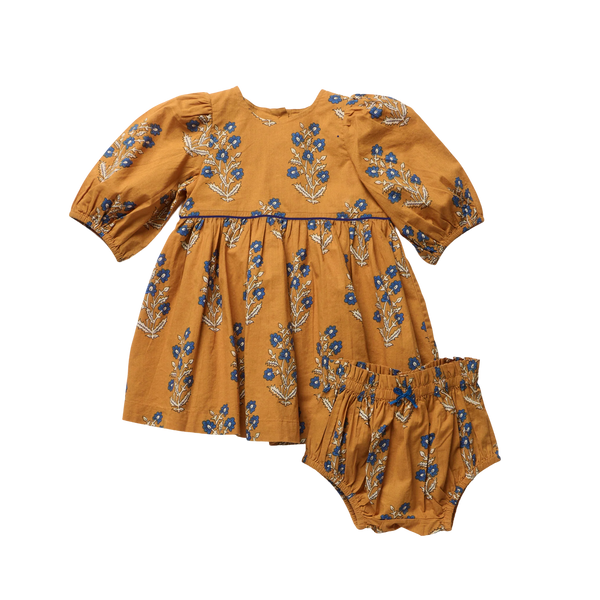 Pink Chicken -  Baby Girls Brooke Dress Set - Harvest Dewdrop