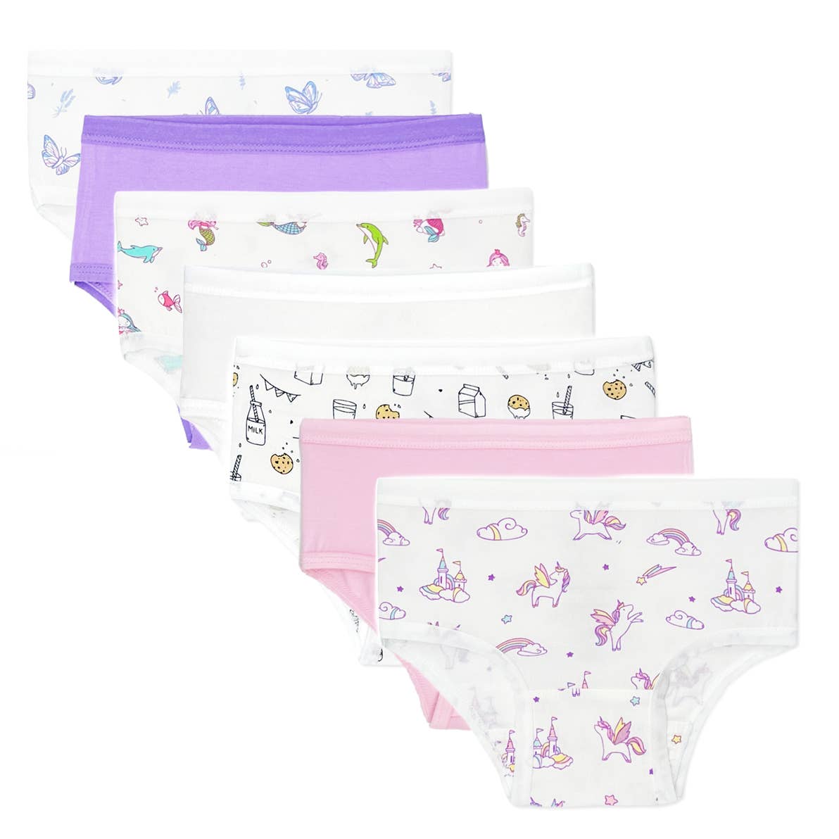 Bellabu Bear - Girl's Bamboo Underwear 7-Pack