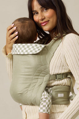 Sage Chequer Soft Buckle Carrier