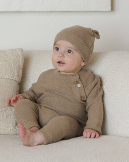 Quincy Mae - Knit Pant Heathered Mocha