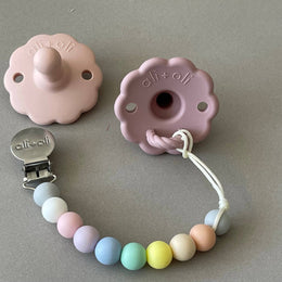 Ali+Oli - Pacifier Set Flower (Blush & Pink)
