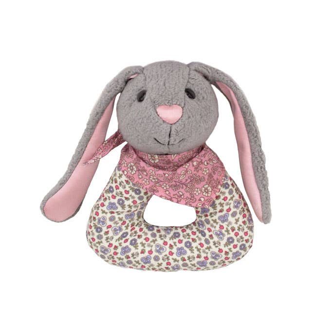 Apple Park - Patterned Rattle - Bunny