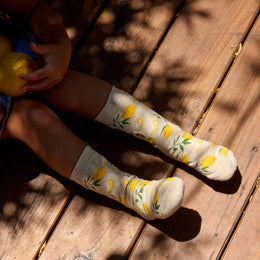 Conscious Step - Kids Socks that Plant Trees | Lemons - Organic Cotton Socks
