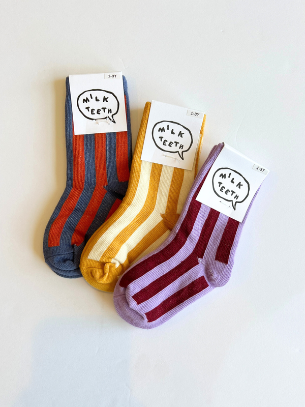 Milk Teeth - Stripe Sock