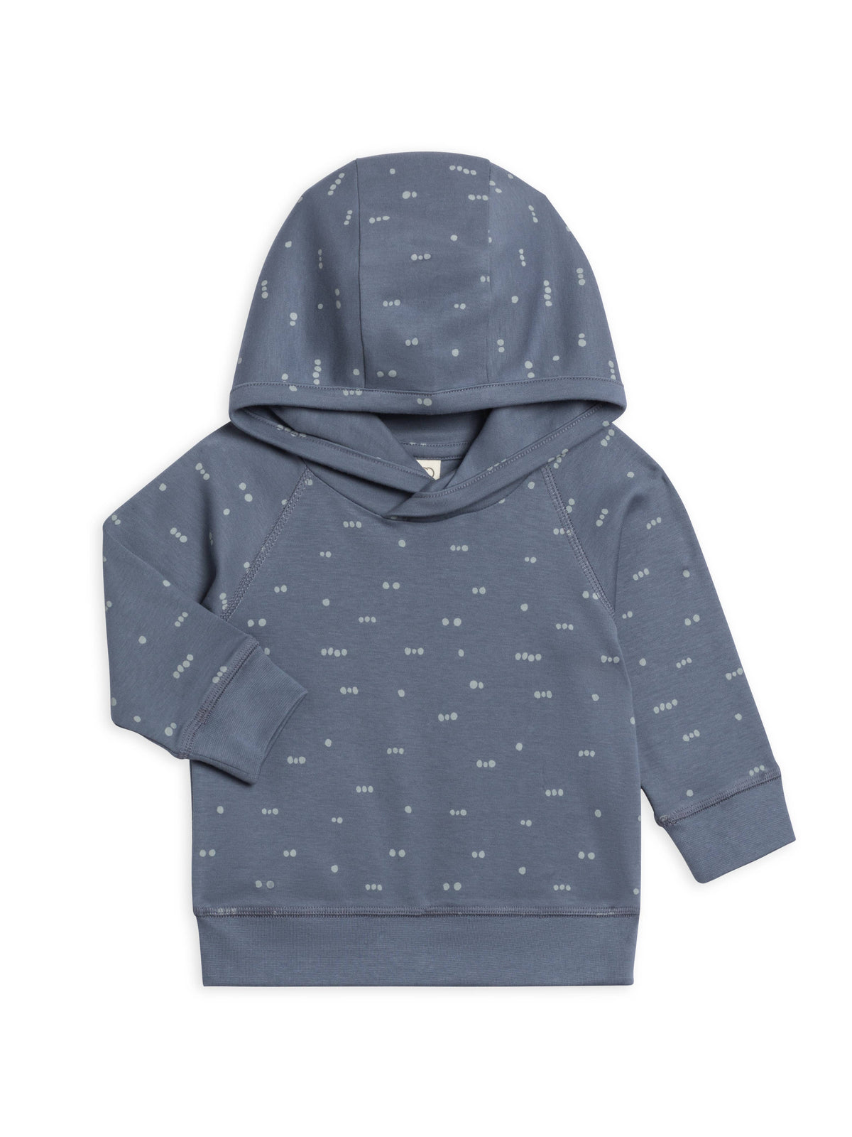 Colored Organics - Madison Hooded Pullover - Tri-dot Denim Mist