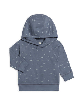 Colored Organics - Madison Hooded Pullover - Tri-dot Denim Mist
