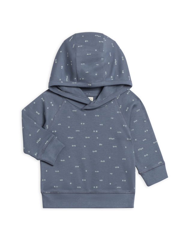 Colored Organics - Madison Hooded Pullover - Tri-dot Denim Mist