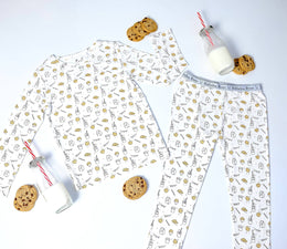 Bellabu Bear - Milk and Cookies Bamboo Kids Pajamas