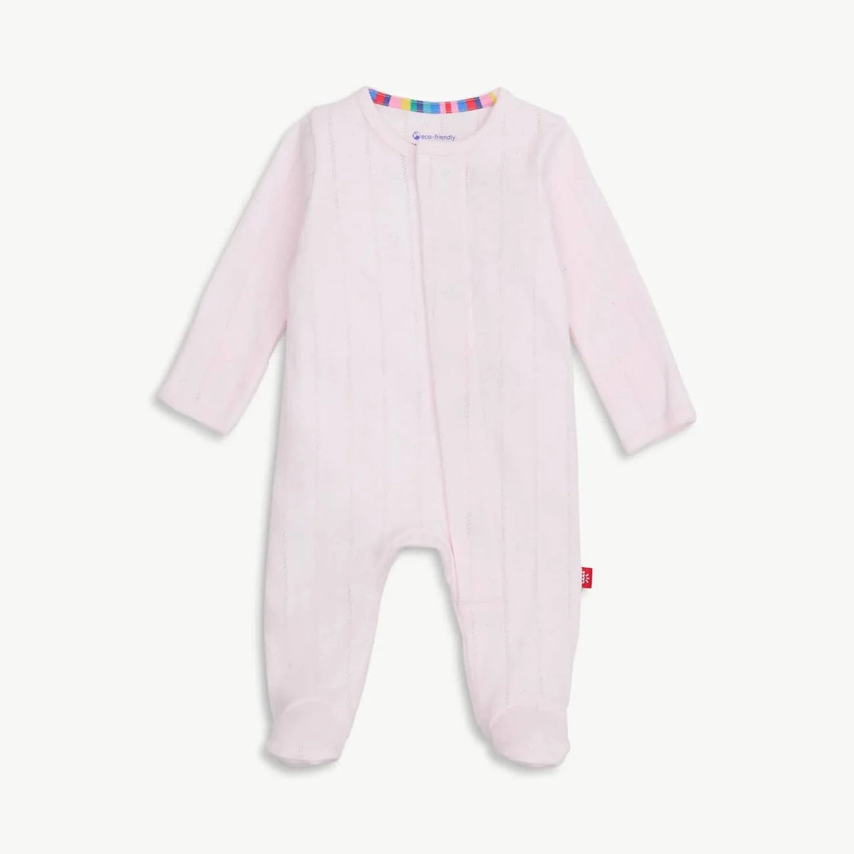 Magnetic Me -  Pointelle Footie - Pink
