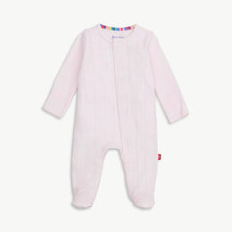 Magnetic Me -  Pointelle Footie - Pink