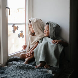 Mushie -  Bear Poncho Towel
