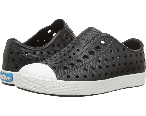 Native Shoes - Jefferson Kids - JIFFY BLACK/ SHELL WHITE