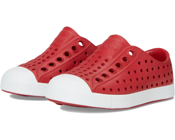 Native Shoes - Jefferson Kids - RUBY RED/ SHELL WHITE